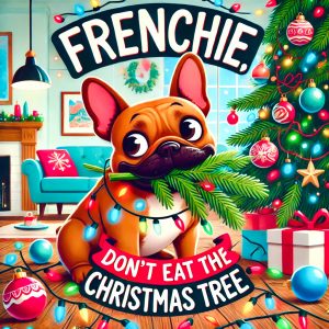 "Frenchie, Don’t Eat The Christmas Tree" by Marc Biala 